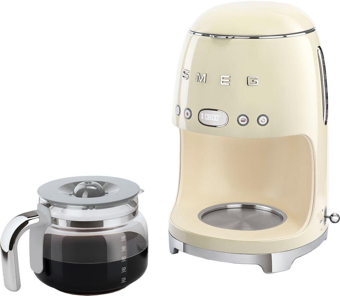 Smeg Filterkaffeemaschine DCF02CREU, Papierfilter 1x4, inkl. Permanentfilter