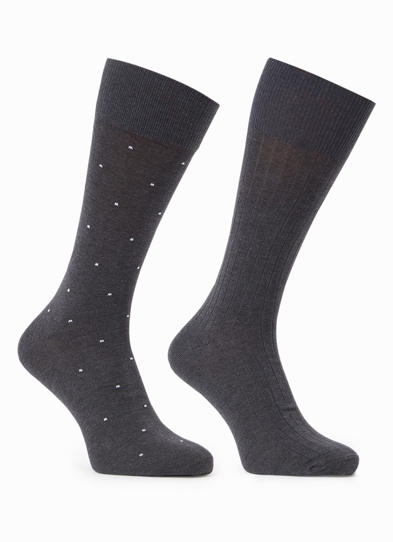 Reiss Graham printed socks in a 2-pack