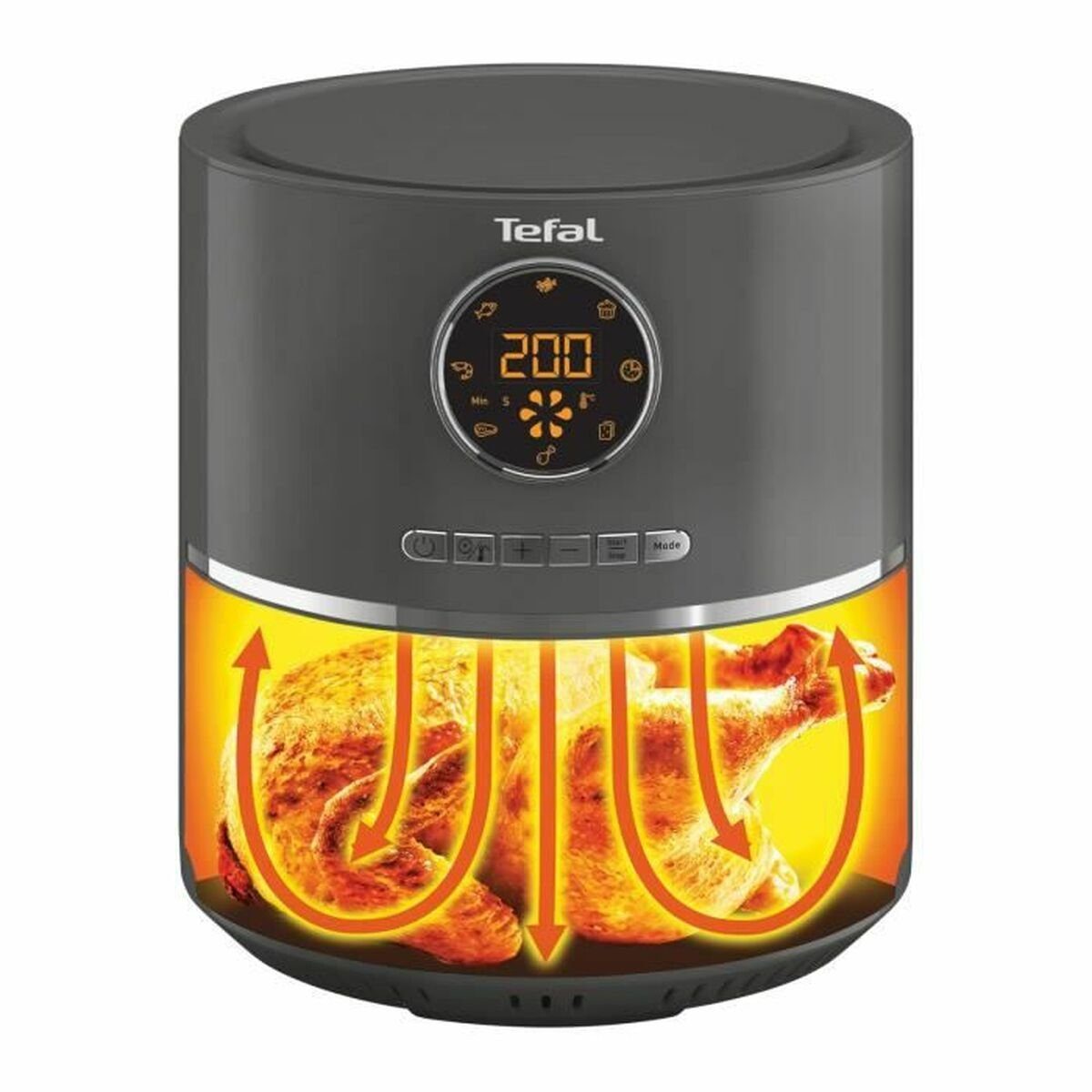 Tefal Fritteuse Airfryer Heißluft Fritteuse Tefal EY111B15 Grau 1400 W 4,2 L