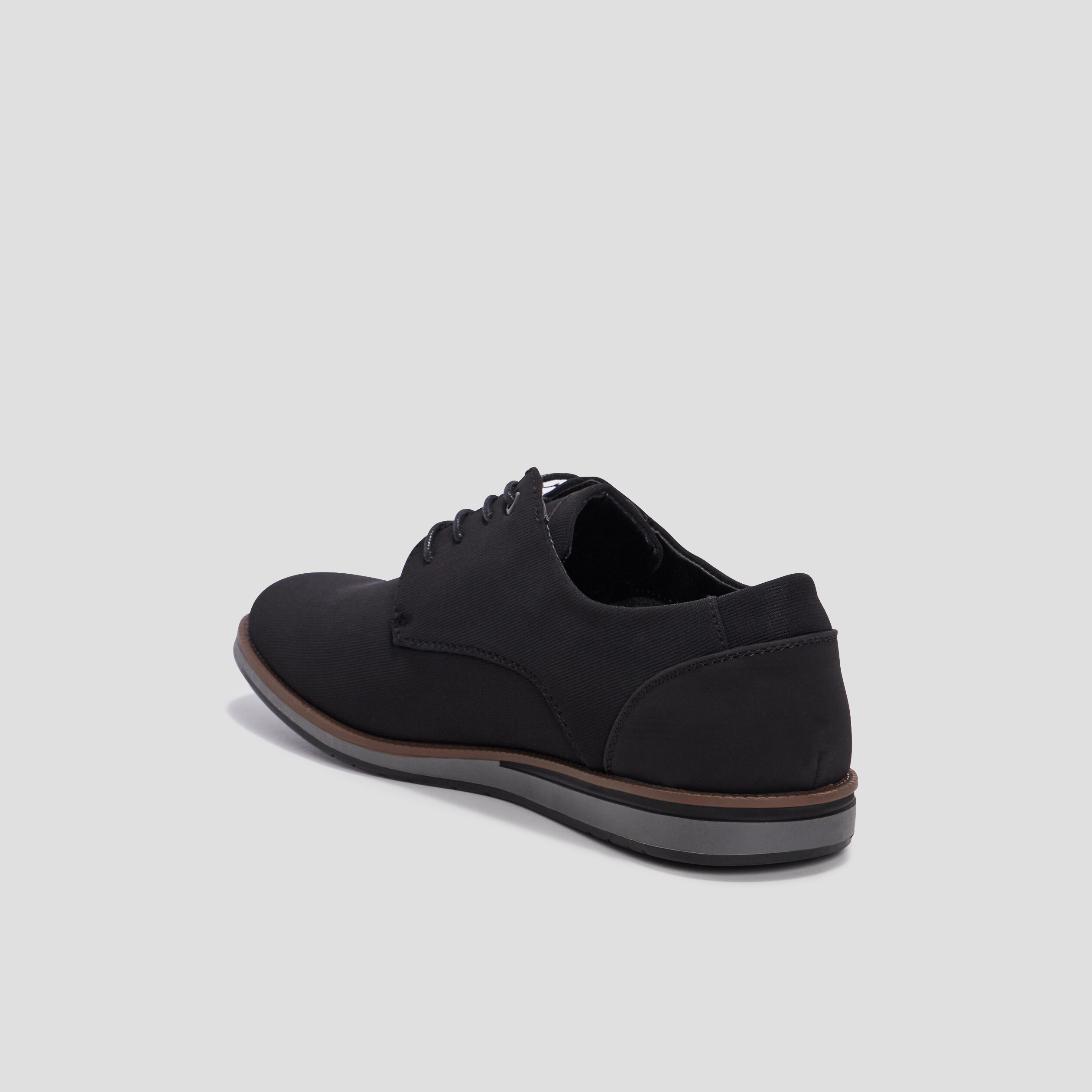 Derbies plates à lacets noir homme | La Halle