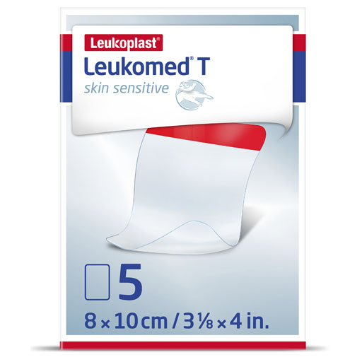 LEUKOMED T skin sensitive steril 8x10 cm  5 St  Pflaster
