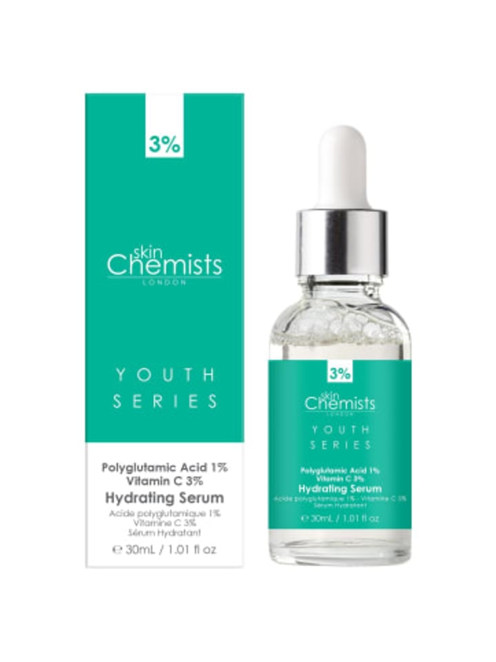 Skinchemists Feuchtigkeitsspendendes Serum - Polyglutaminsäure 1%, Vitamin C 3% 30ml günstig kaufen onesize