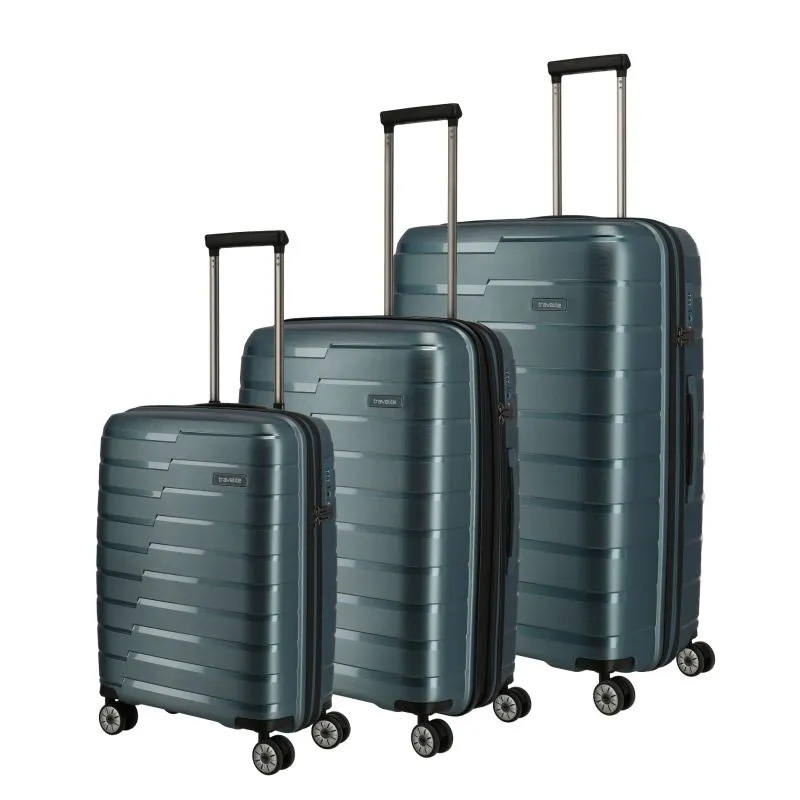 Travelite AIR BASE 3tlg. Set L\/M\/S (4 Räder) - Eisblau