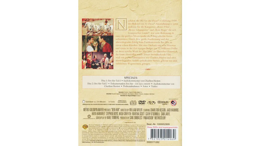 Ben Hur - Classic Collection  [2 DVDs]