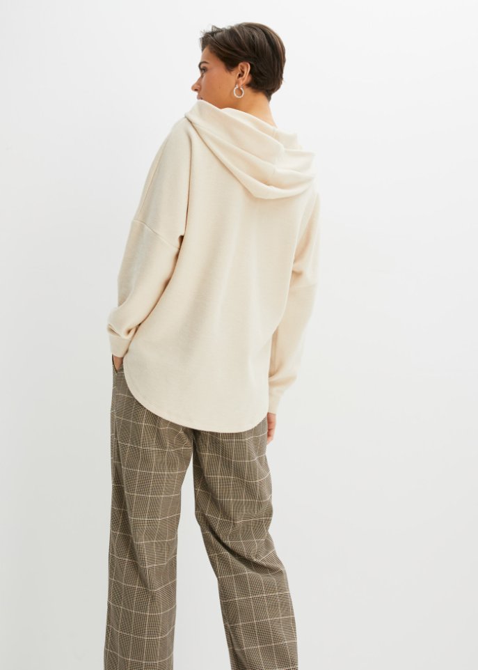 Sweatshirt in Strickoptik