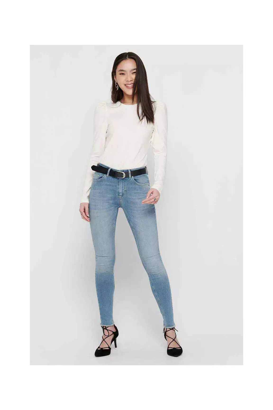 Only Jeans Skinny Femme couleur bleu