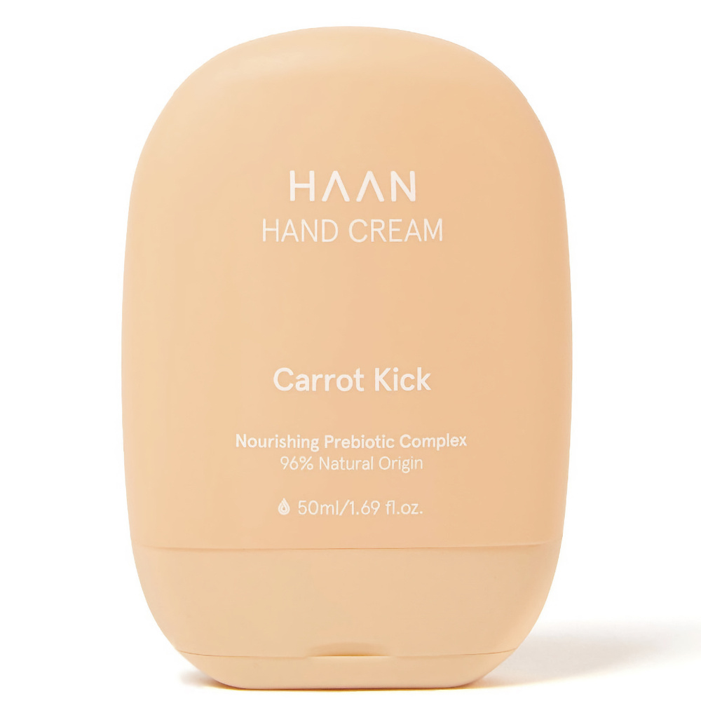 haan Crème pour les Mains Carrot Kick Crème  nourrissante et parfumée pour les mains au complexe prébiotique