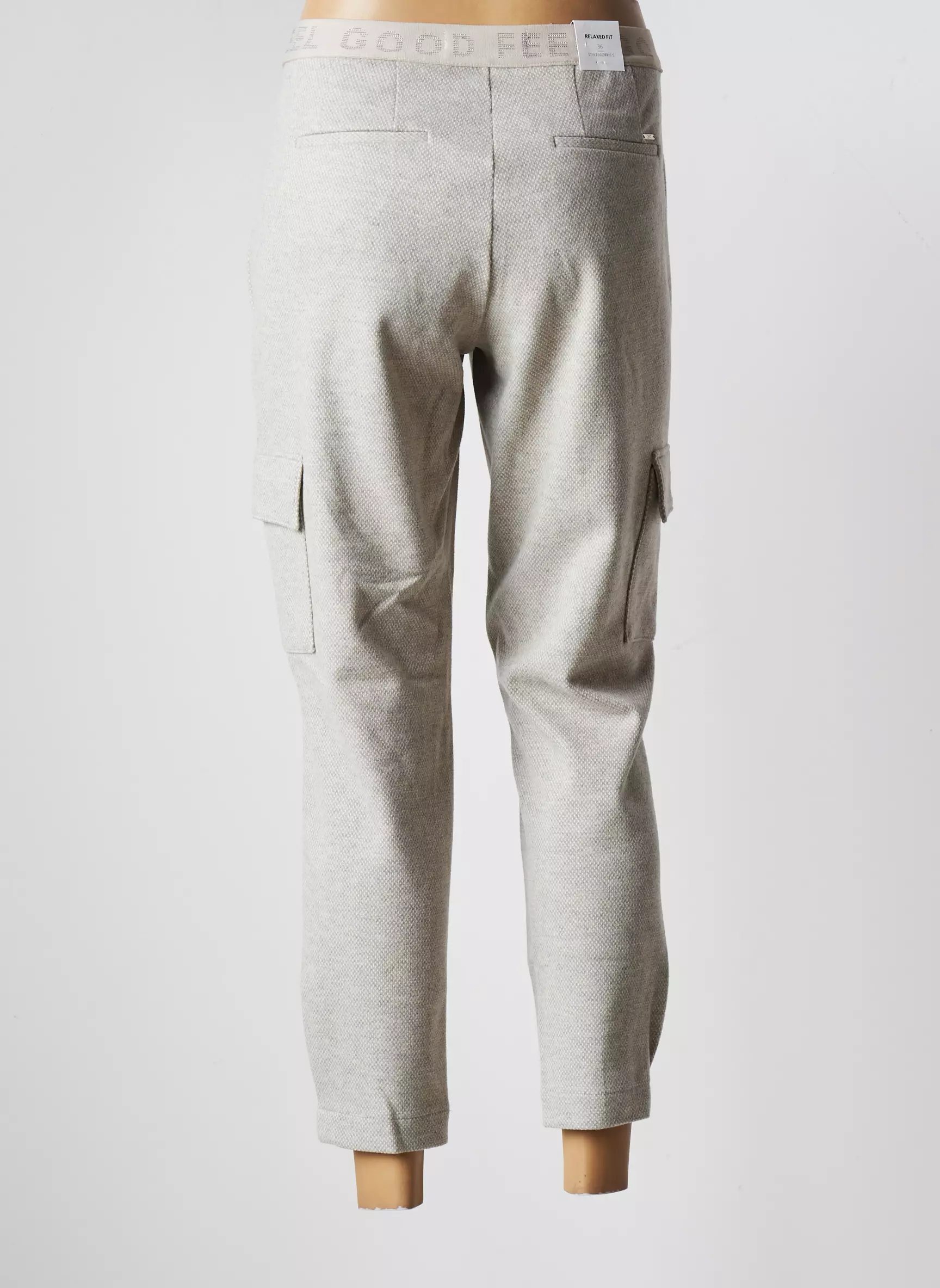 Brax Pantalons Cargo Femme couleur beige