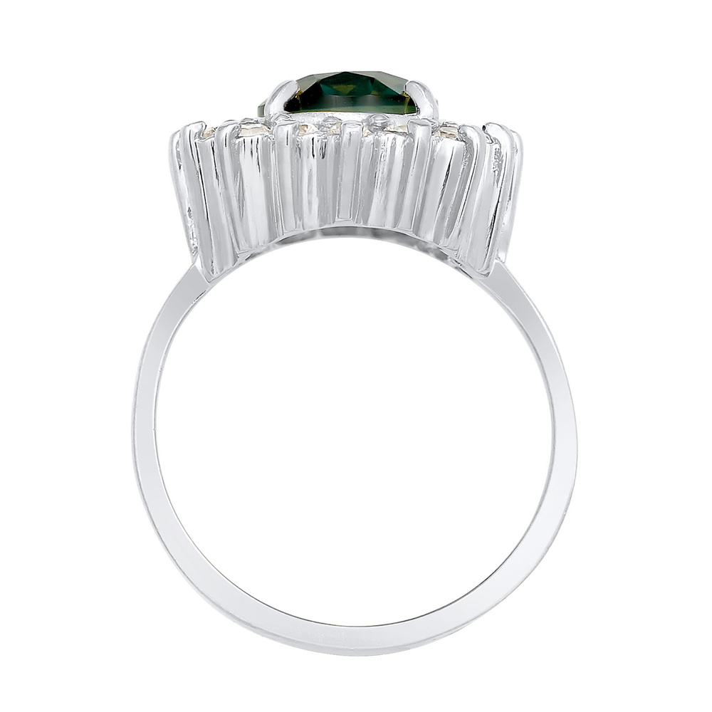 Elli PREMIUM Elli PREMIUM Bague Femmes Cocktail Elegant Royal avec quartz et cristaux de zirco Bague