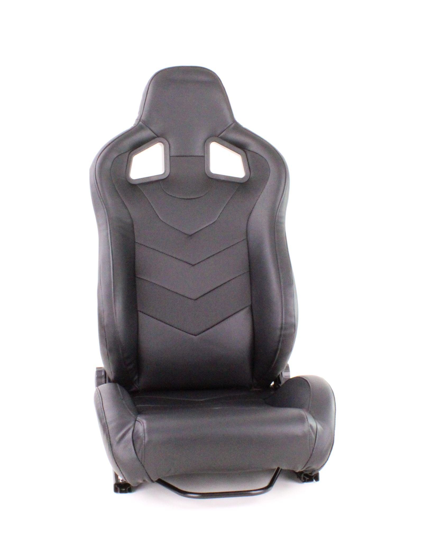 Tenzo-R Gaming-Stuhl Sportsitz Spielekonsole PC Sim Racing Schwarz mit Laufschienen, für den Einsatz in Sim Rig