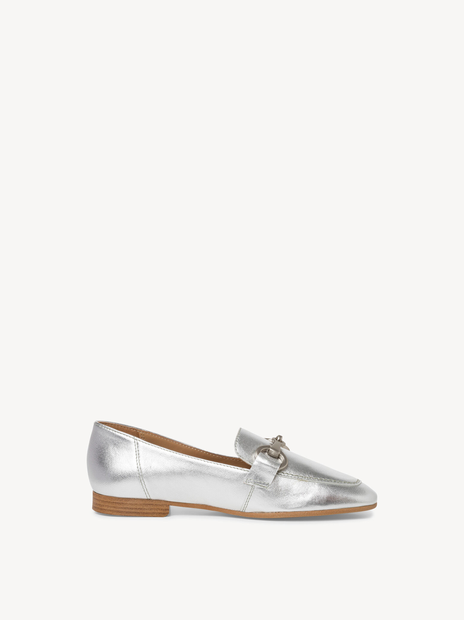 Slipper en cuir - métallique
