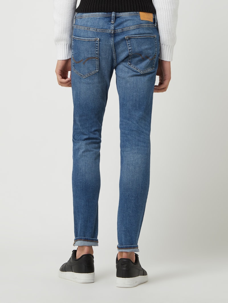 Skinny Fit Jeans mit Stretch-Anteil Modell 'Liam' in jeans