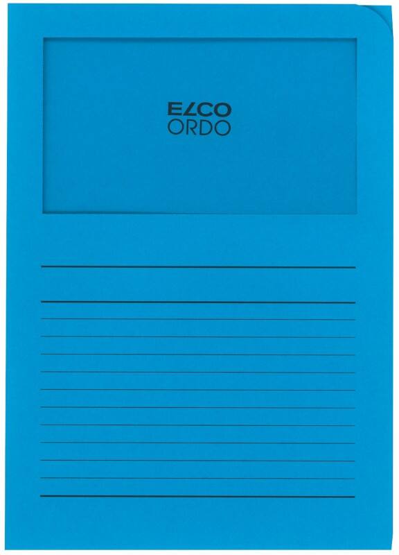 Elco Ordnungsmappe DIN A4 Blau Papier  10 Stück