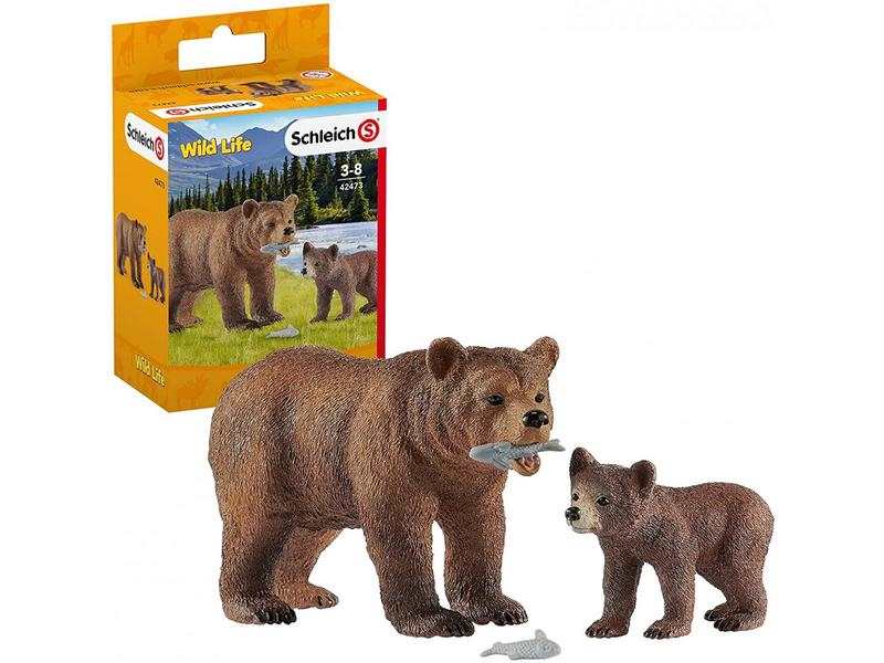 Maman grizzly avec ourson