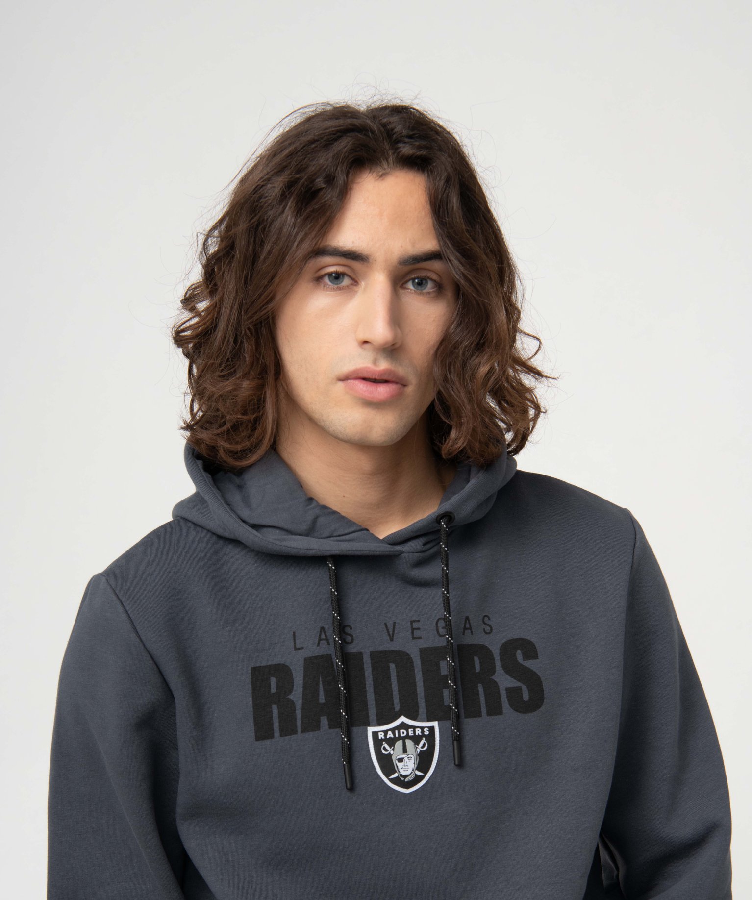 Sweat pour homme à capuche imprimé Raiders - NFL noir | GEMO