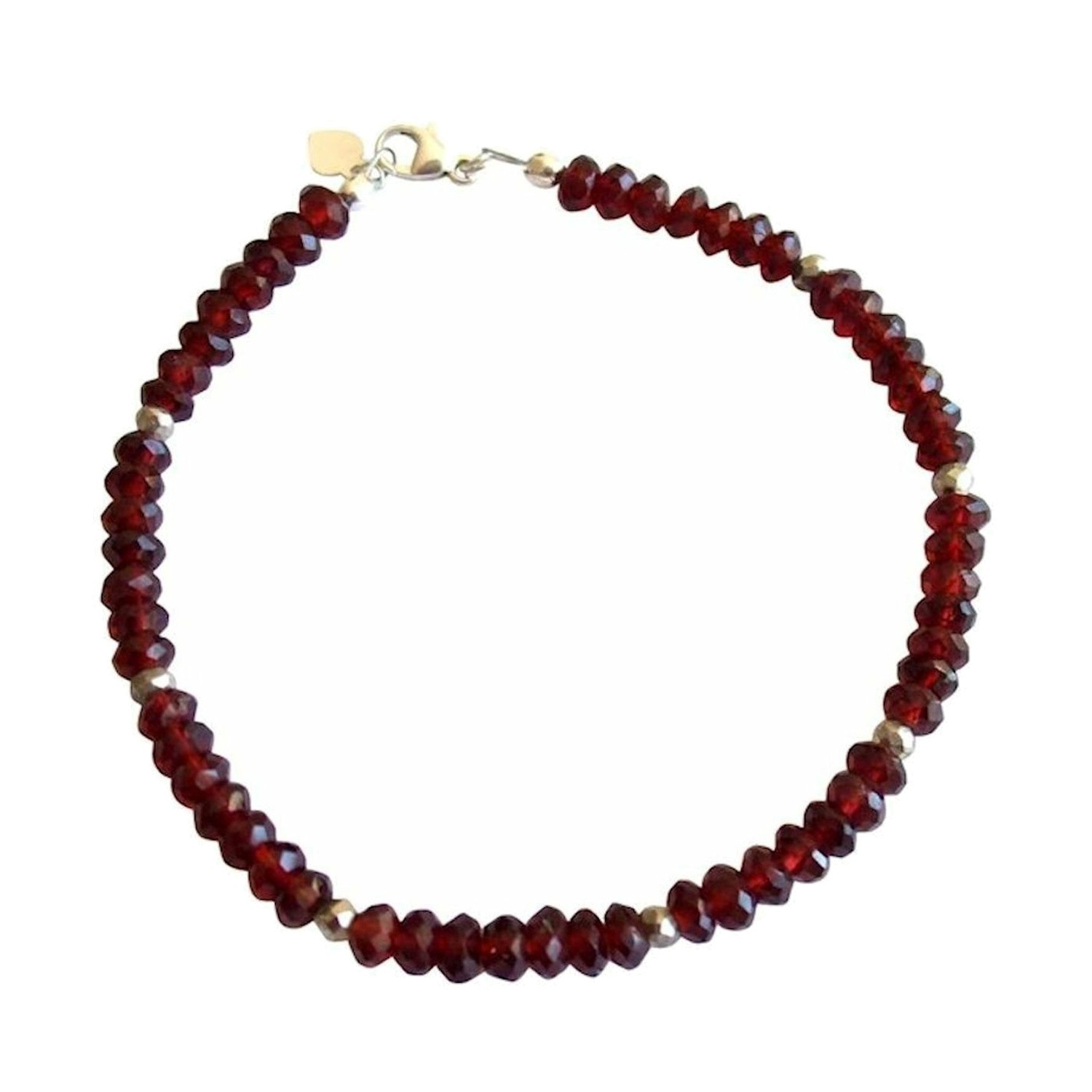 Armband 'Granat - Facettiert'