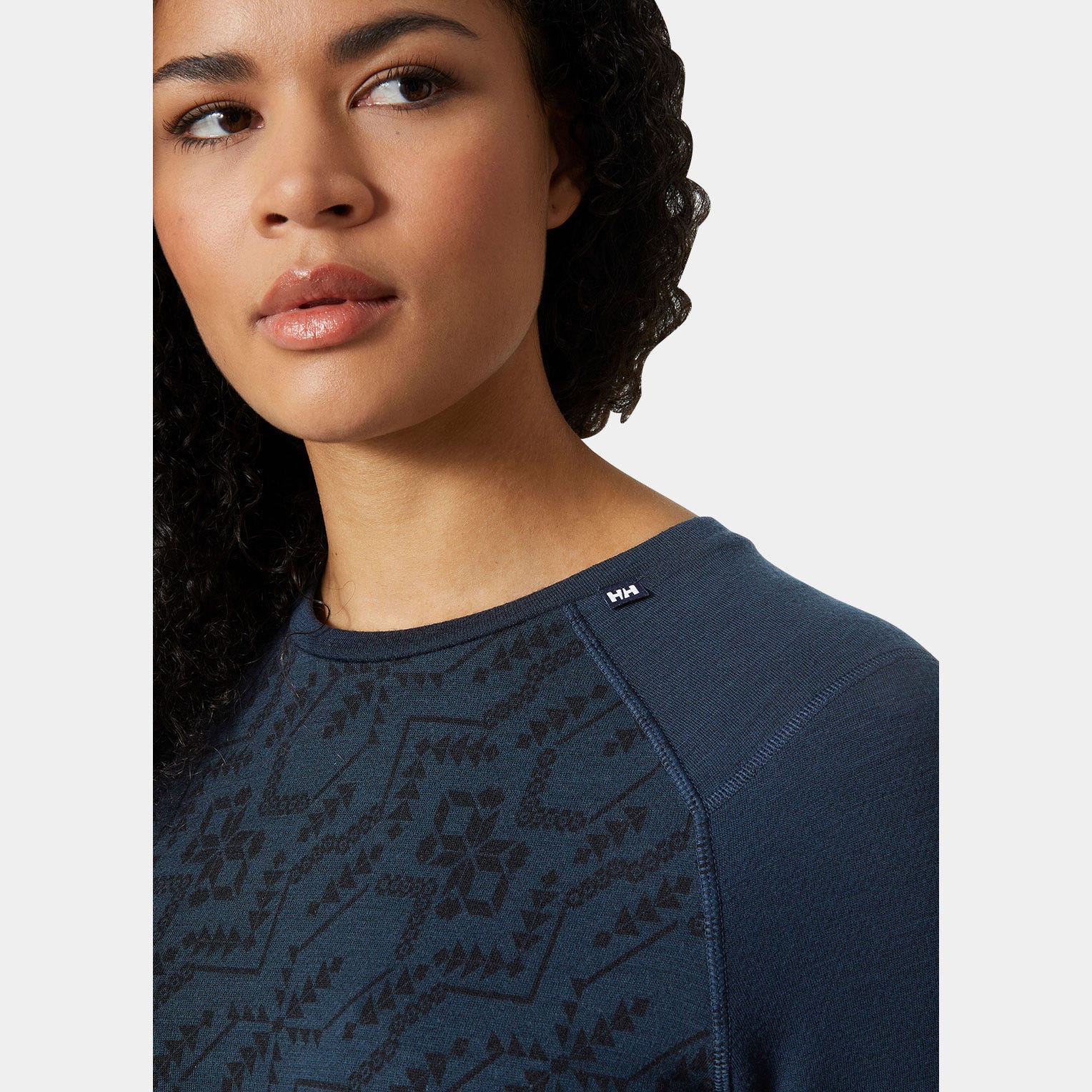 Women’s LIFA® Merino Midweight Graphic Long-Sleeve Crew Base Layer