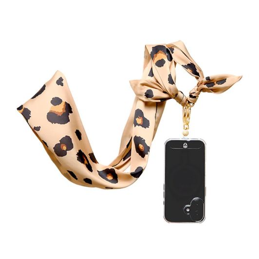 Șnur de gât FORCE CASE Leopard bej