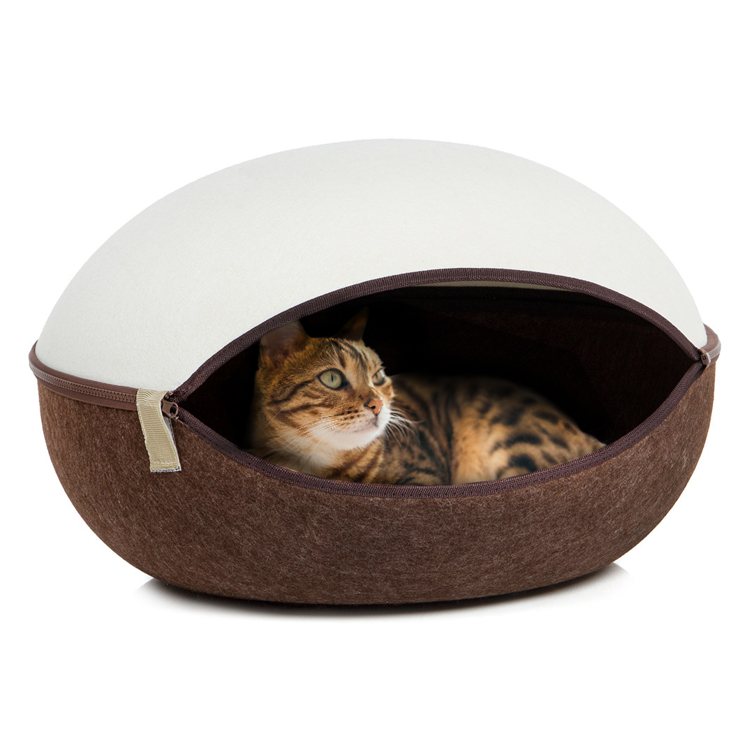 Canadian Cat Company Katzenbetten & Katzensofas Canadian Cat Company Filz Katzennest braun/ beige
