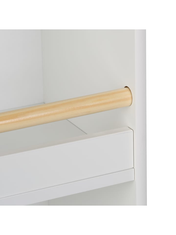 relaxdays Kinderbücherregal in Weiß/ Natur - (B)50 x (H)95,5 x (T)24 cm günstig kaufen onesize