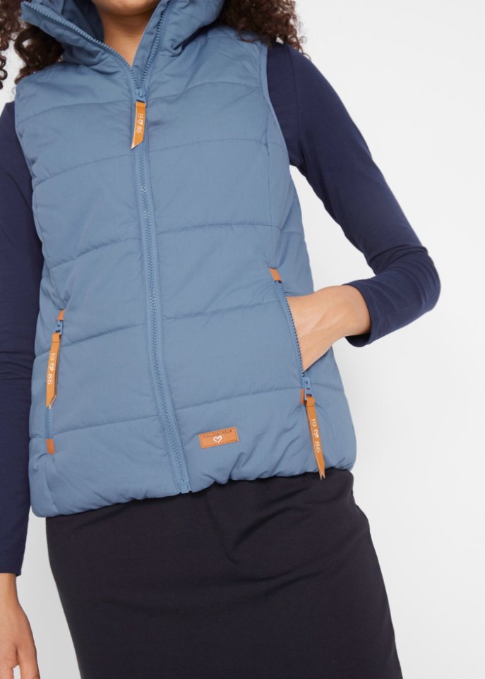 Outdoor-Weste mit Stehkragen