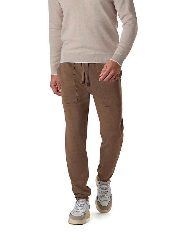 BOGGI MILANO, Sweatpants, Baumwolle, braun