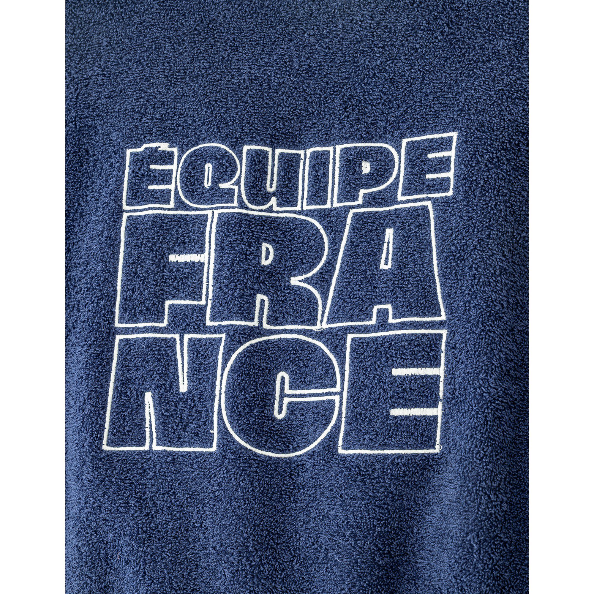 Peignoir de bain adulte JO Paris 2024 col kimono, éponge bouclette