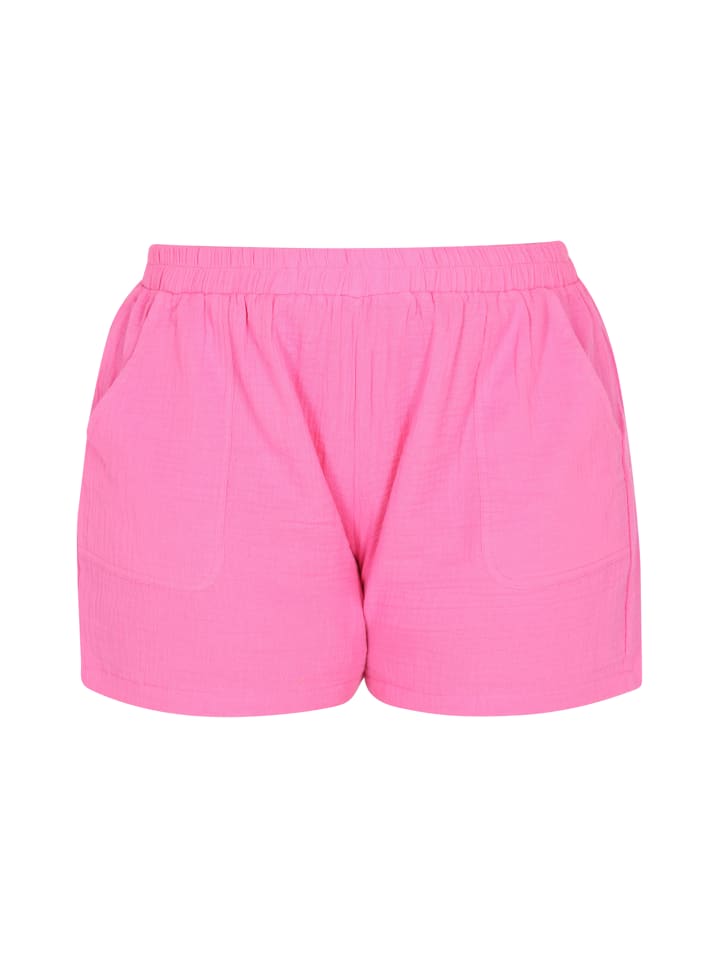 Swirly Plus Size Shorts in Rose Red günstig kaufen