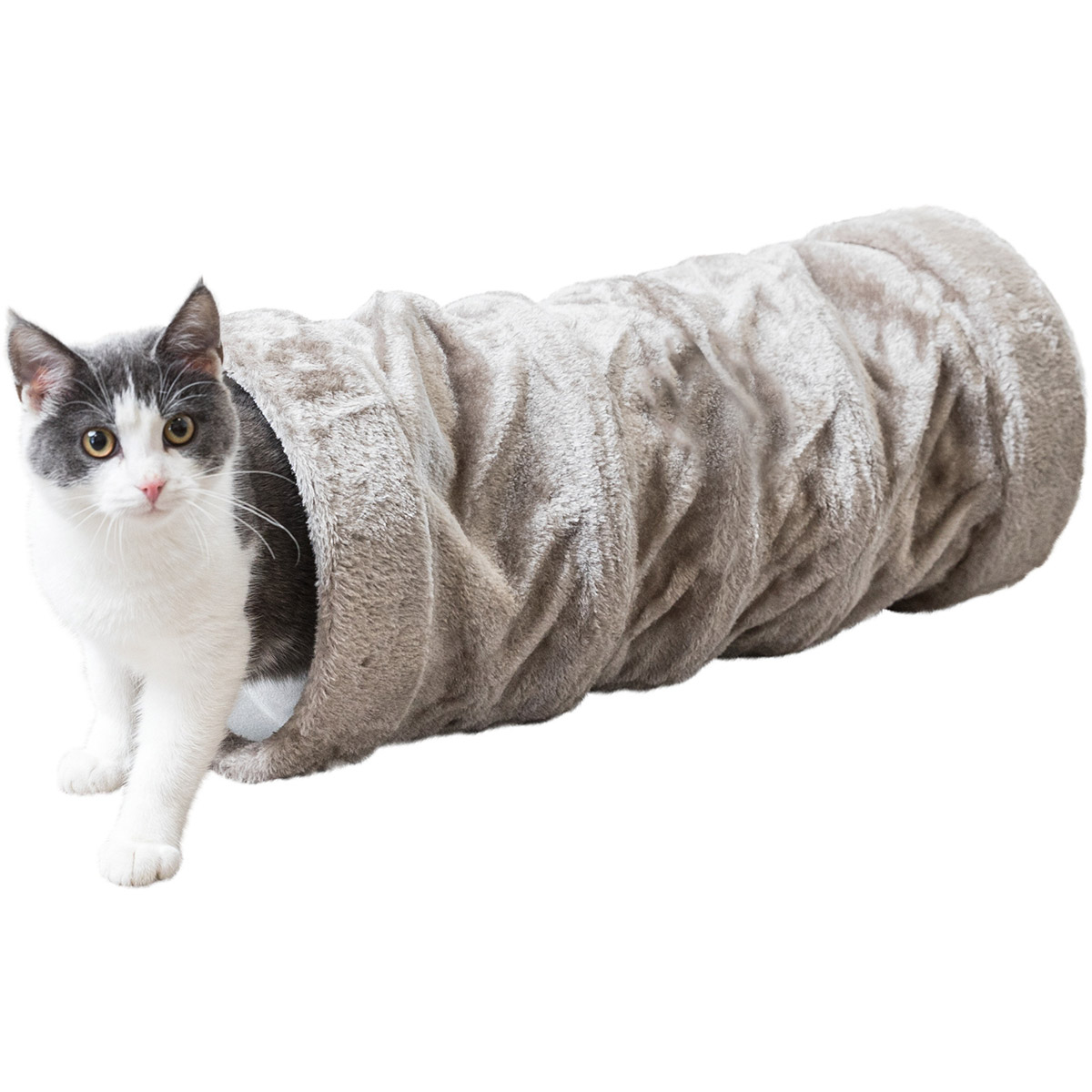 Trixie Spieltunnel, Plüsch - grau günstig kaufen