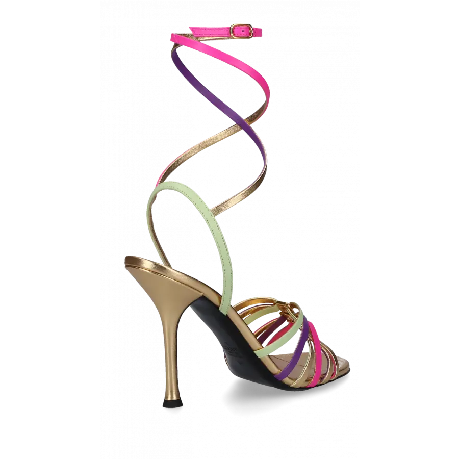 Valentino Garavani - Sandalen STRAPPY Kalbsleder - bunt