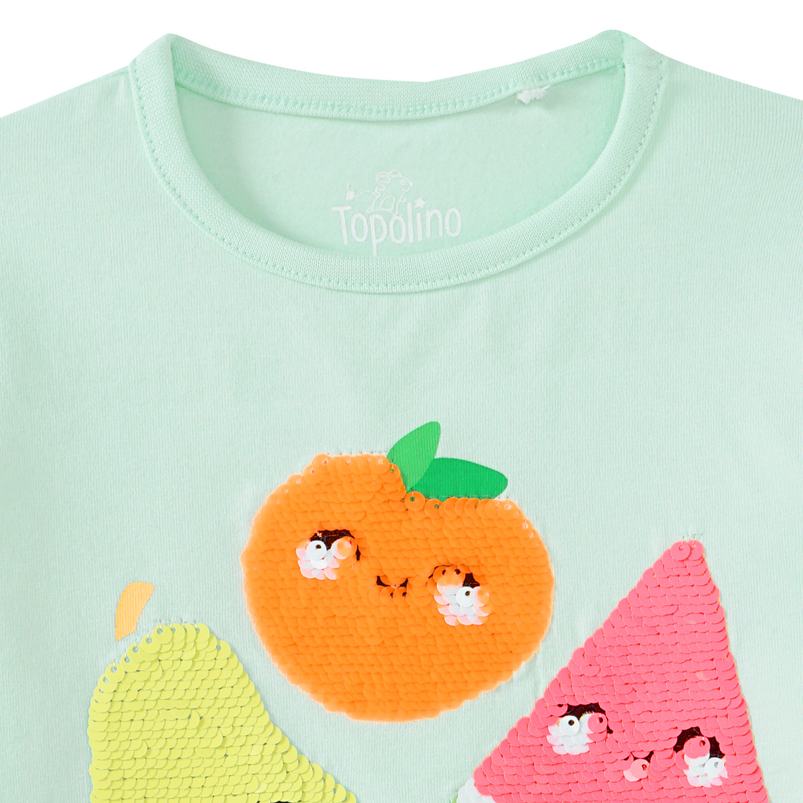 Mädchen T-Shirt mit Wendepailletten