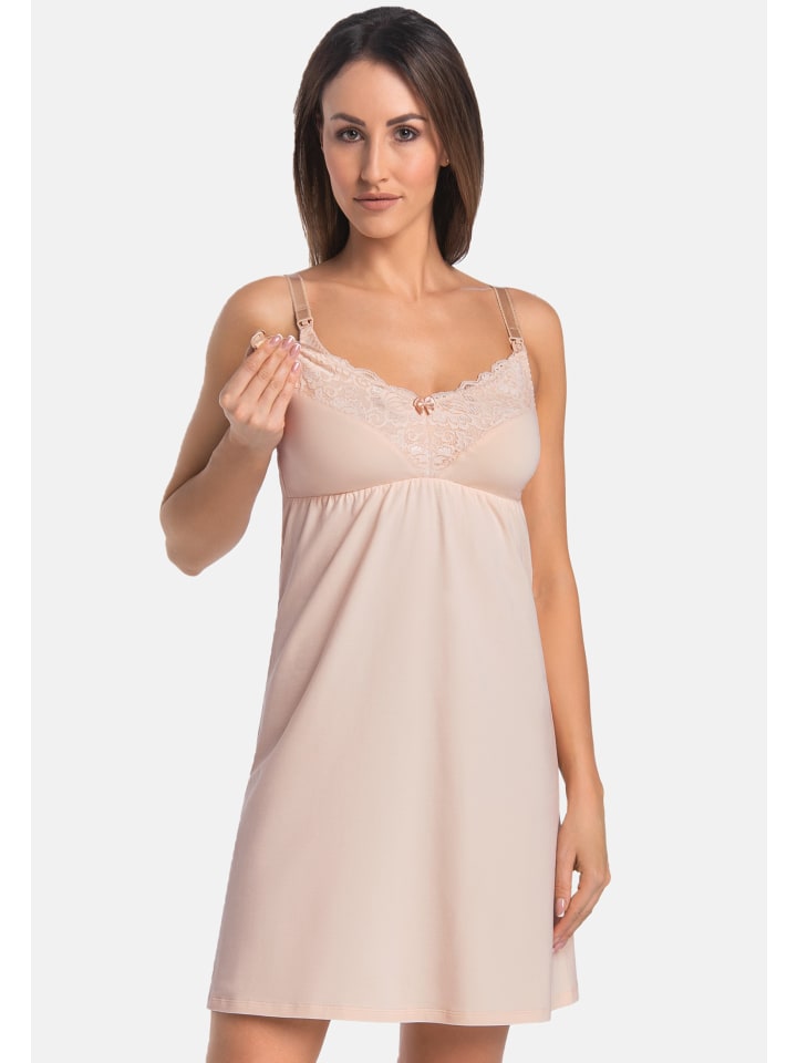 Teyli Umstandsnachthemd Mommy in beige günstig kaufen