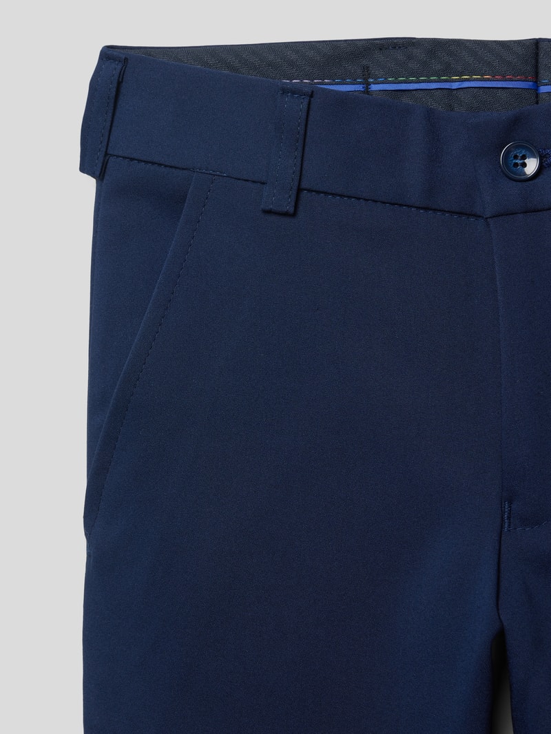 Slim Fit Anzughose mit Stretch-Anteil in blau