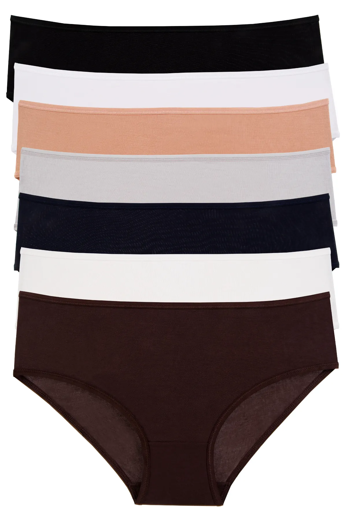 Nicoletta  Damenhöschen, 7er-Pack, Bambus-Lycra, antibakteriell, MIXCOLOR