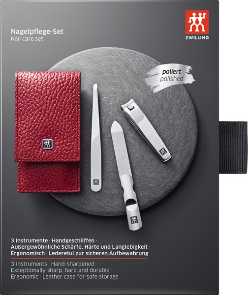 ZWILLING Beauty Classic Nagelpflege-Set - red Maniküre-Set