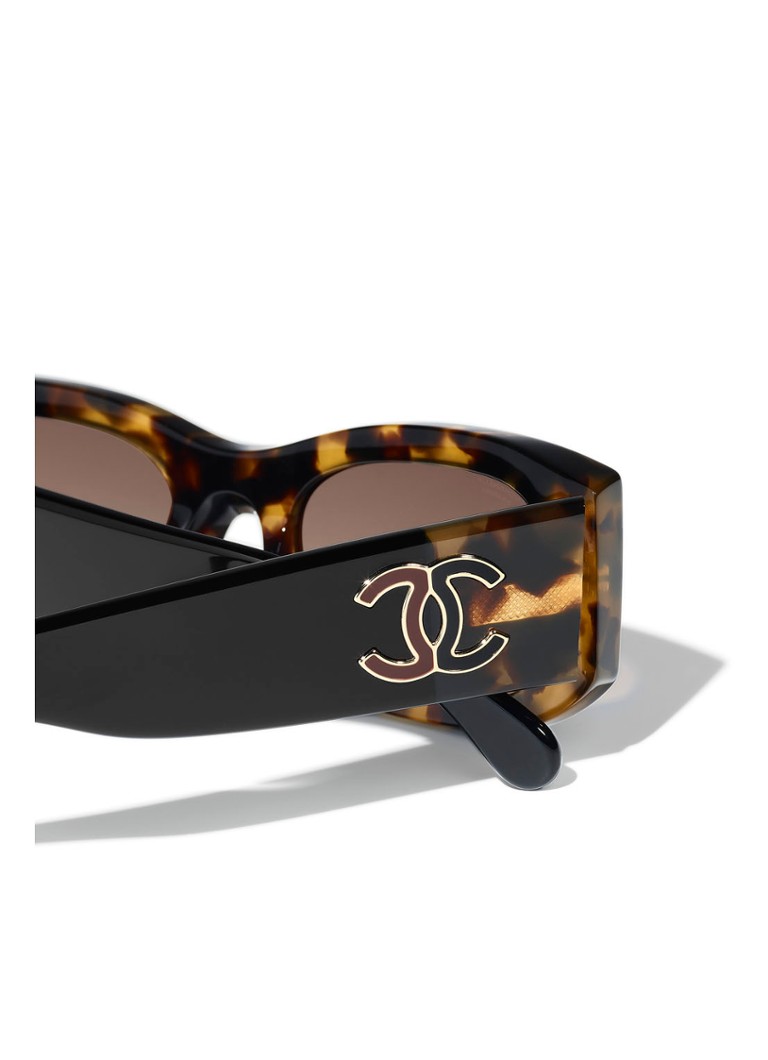 CHANEL  RECHTHOEKIGE ZONNEBRIL