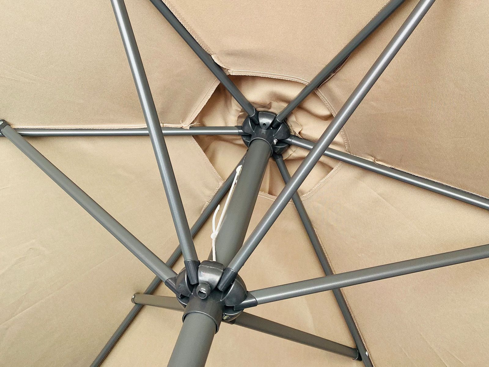 CUHOC Urban Taupe Sonnenschirm mit Hülle und Stände