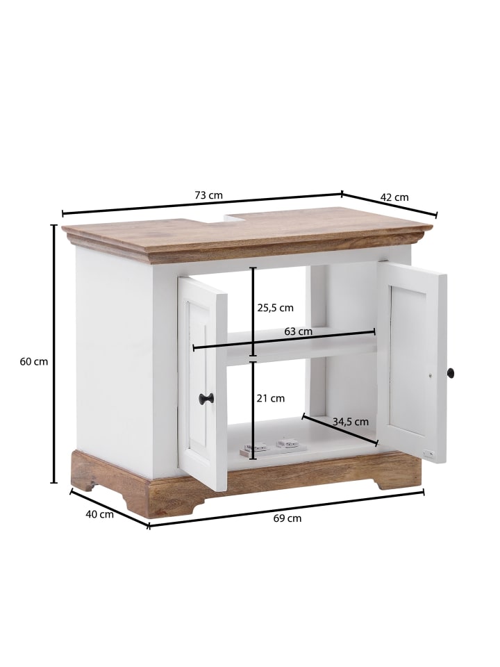 FineBuy Badunterschrank 