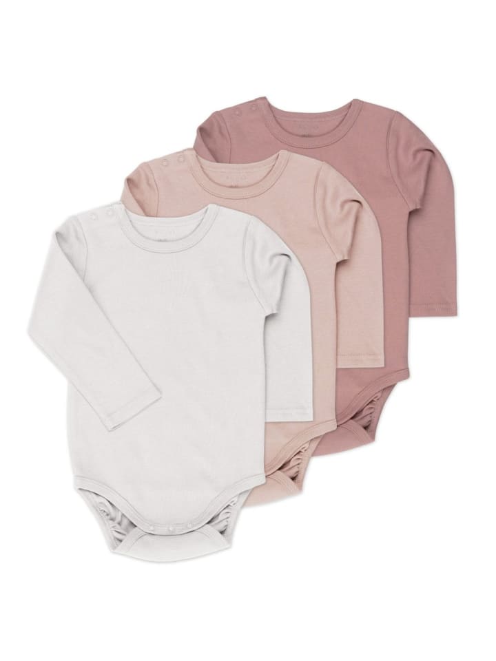 LaLoona Body-Sparset Langarm inkl. Kleiderbügel - Beere Grau in rosa,grau günstig kaufen