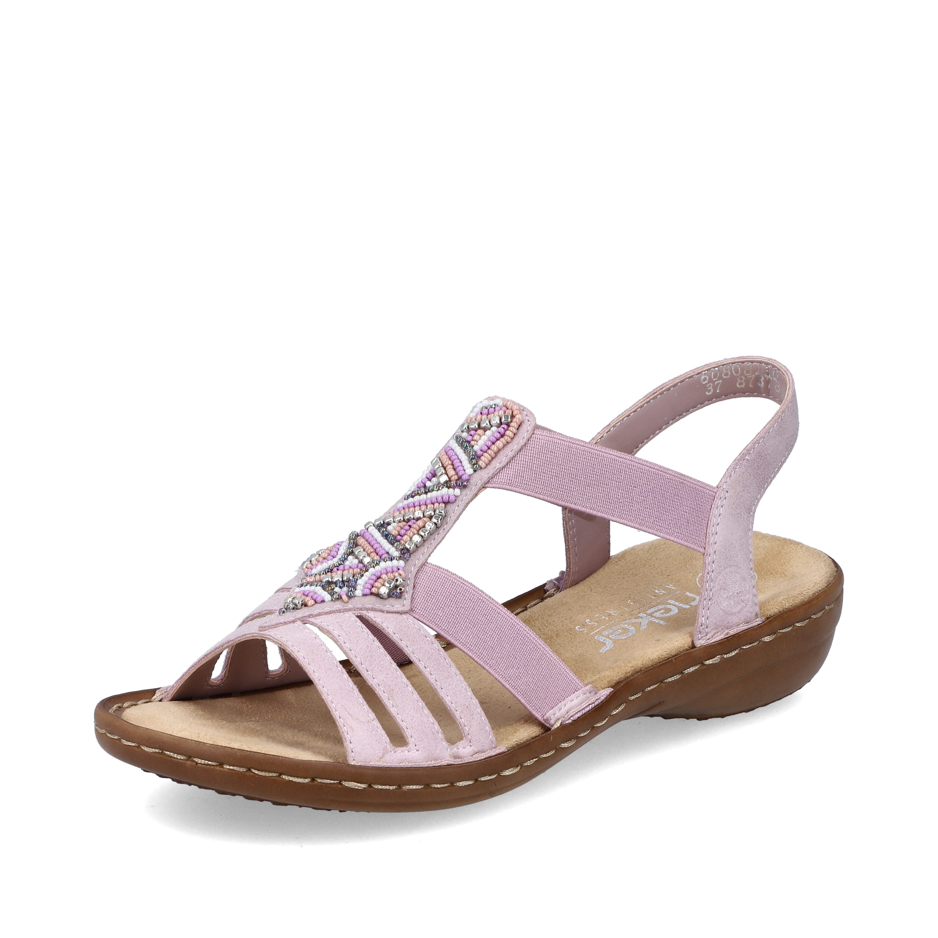 Rieker Damen Riemchensandalen pastellrosa