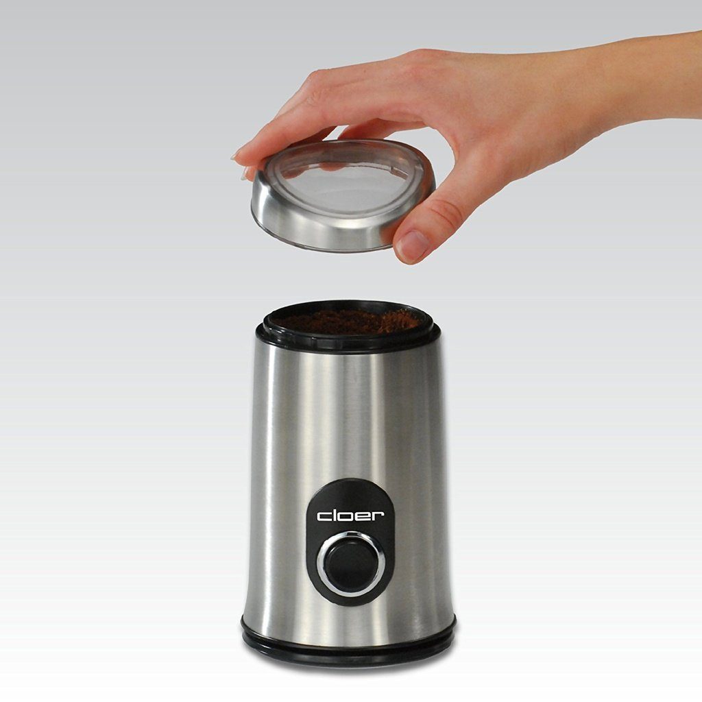 Cloer Kaffeemühle elektrische Kaffeemühle 7579 edelstahl matt