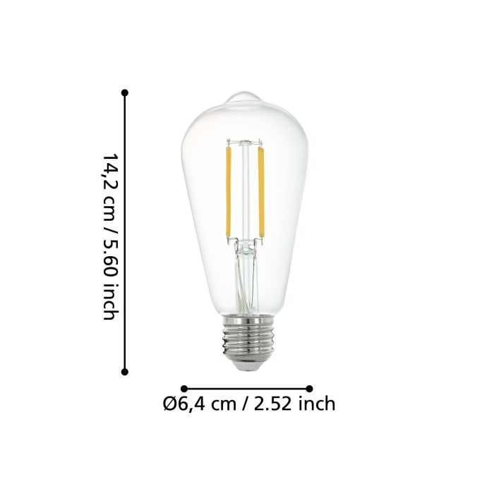 EGLO E27 LED Filament Z-Leuchtmittel 2700 K