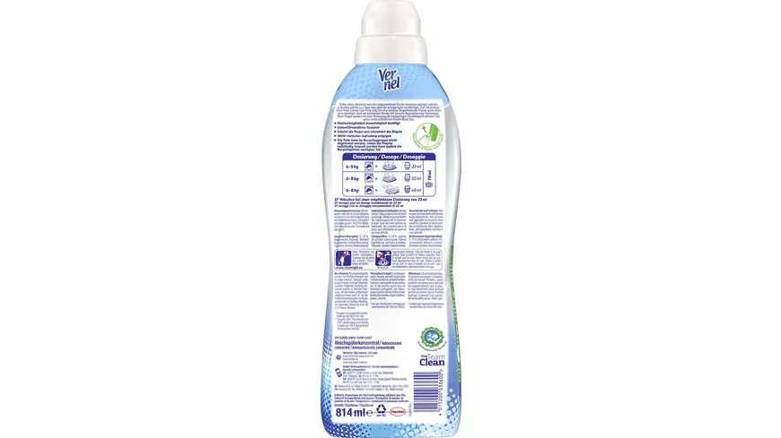 Vernel Weichspüler Fresh Control Cool Fresh 37 WL 814 ml