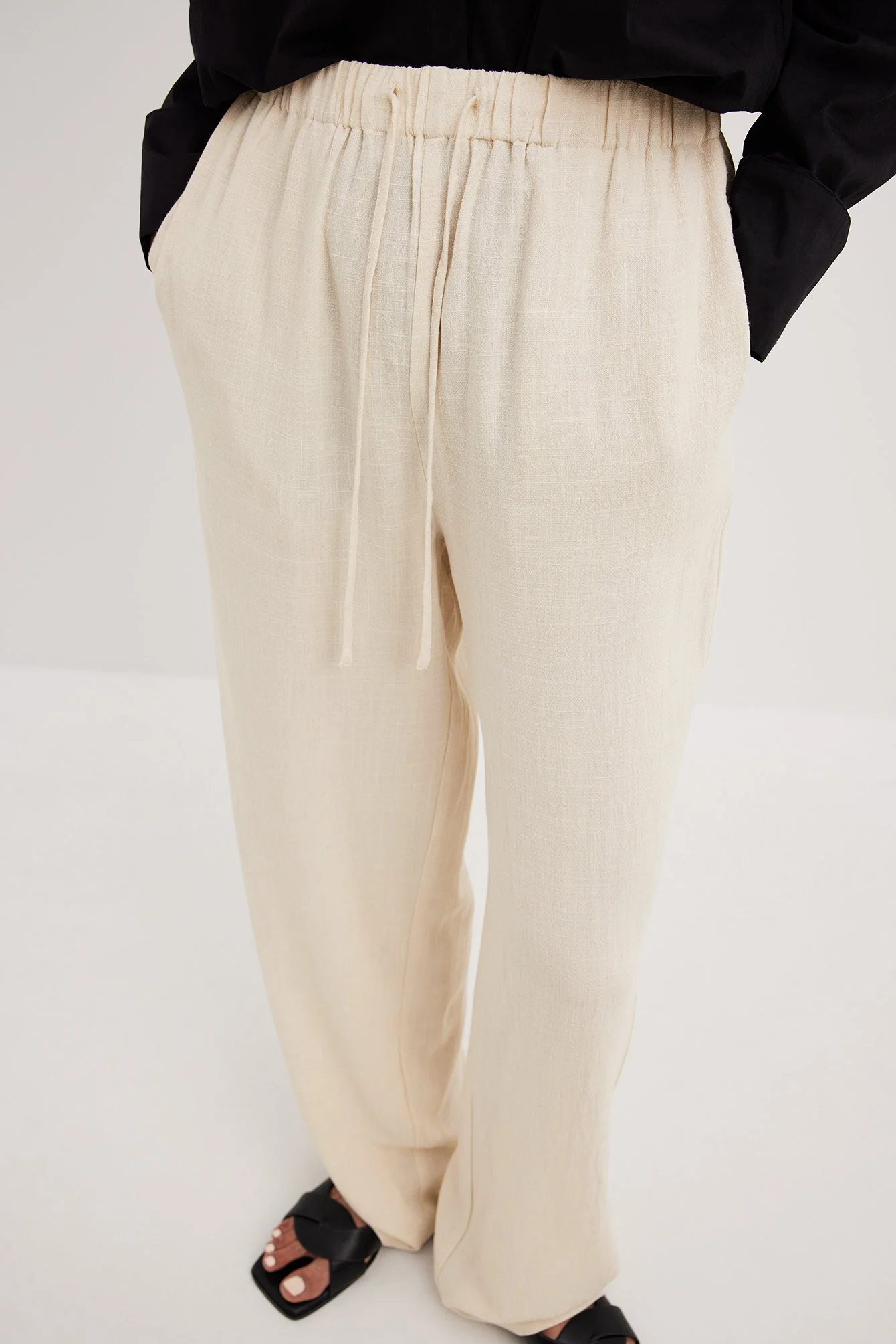 Lässige Hose aus Leinenmischung