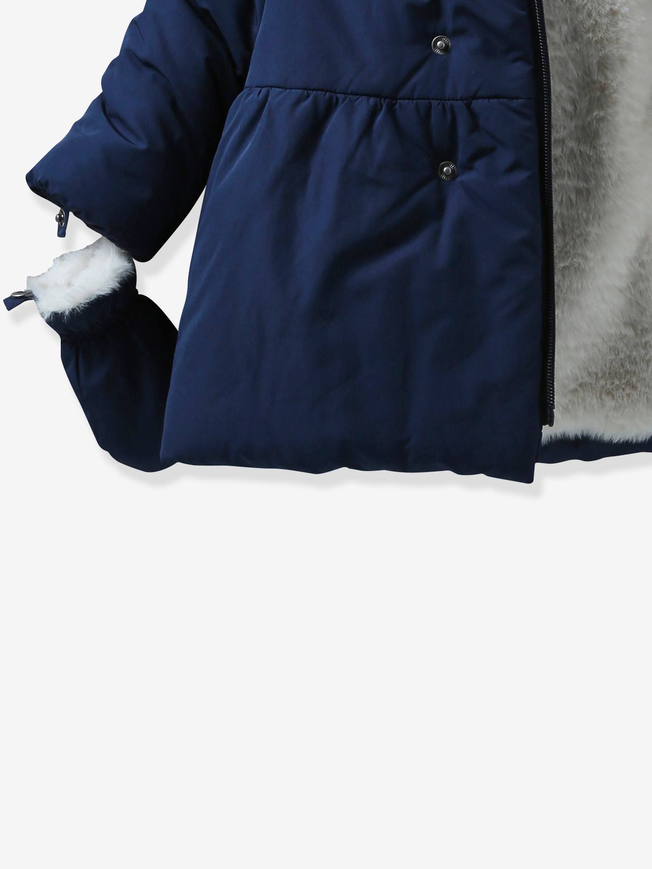 Cyrillus Baby Steppjacke CYRILLUS mit Recycling-Wattierung - marine