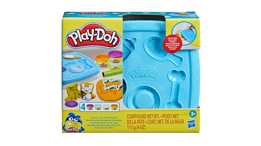 Hasbro - Play-Doh Knetboxen für unterwegs, 1 Stück, sortiert