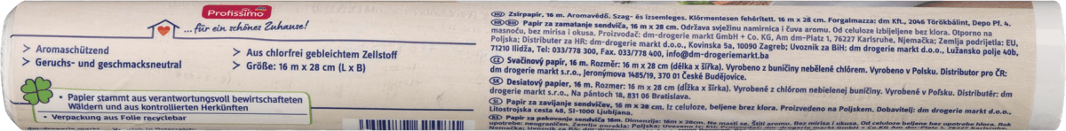Butterbrotpapier, 16 m