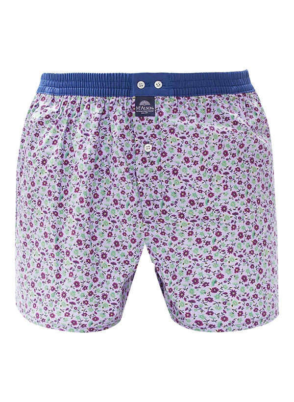 MC ALSON, Boxershorts, Baumwolle, lila gemustert