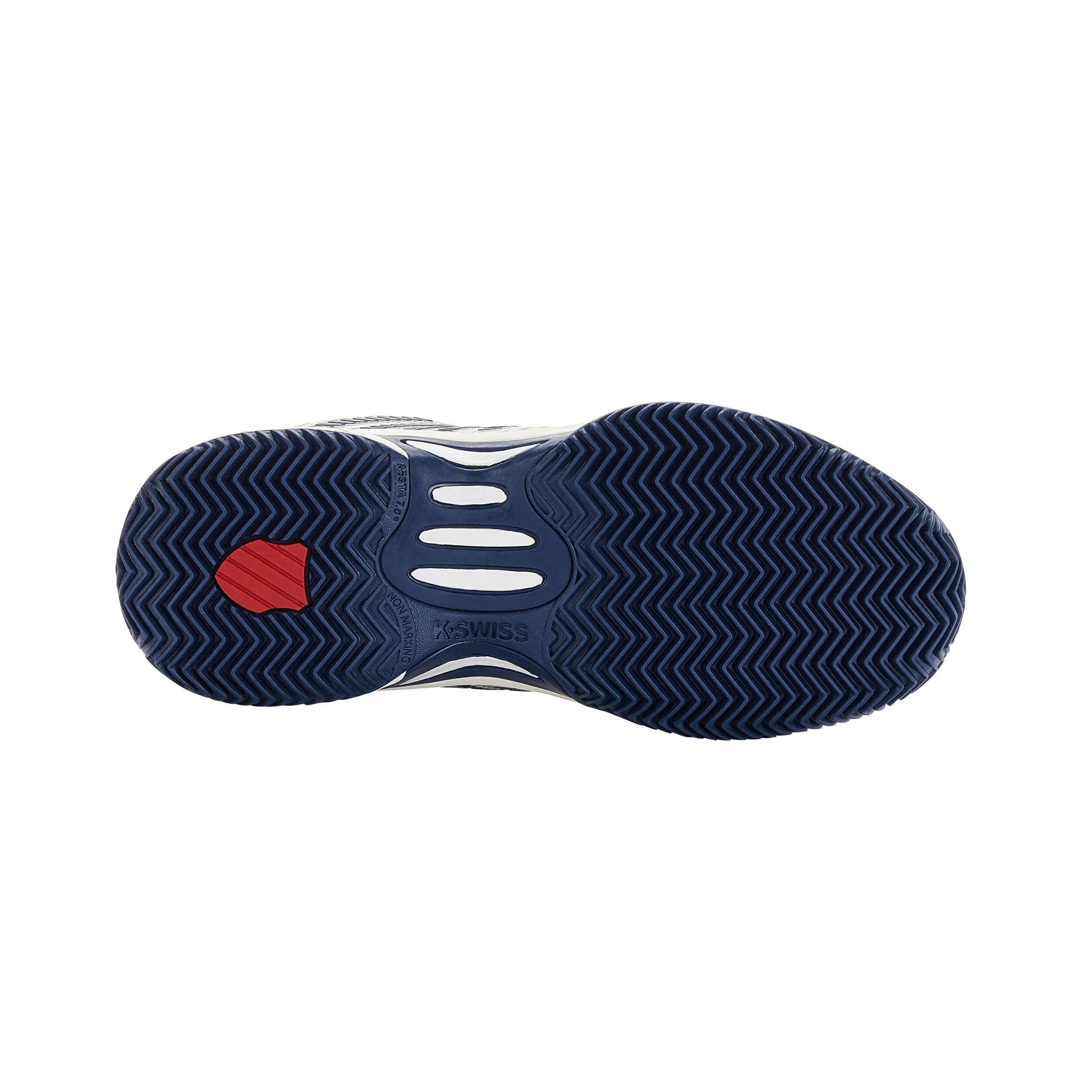 Hypercourt Express 2 Sandplatzschuh Kinder - Weiß, Dunkelblau