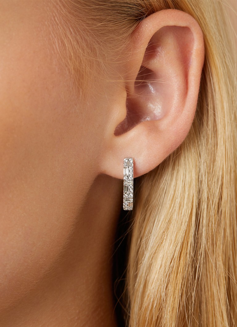 Diamond Point White gold earrings, 0.69 ct diamond, Gallery